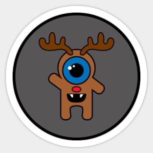 Reindeer Monstrosity • Merry Scary X-mas Sticker